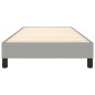 vidaXL Estructura de cama box spring tela gris claro 80x200 cm