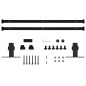 vidaXL Kit mini puerta corredera armario acero carbono 200 cm vidaXL Kit mini puerta corredera armario acero carbono 200 cm