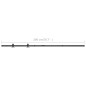 vidaXL Kit mini puerta corredera armario acero carbono 200 cm vidaXL Kit mini puerta corredera armario acero carbono 200 cm