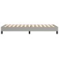 vidaXL Estructura de cama box spring tela gris claro 80x200 cm