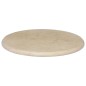 vidaXL Tablero para mesa mármol color crema Ø50x2,5 cm