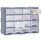 vidaXL Organizador multicajones con 16 cajones medianos 52x16x37 cm