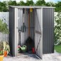vidaXL Cobertizo jardín acero galvanizado antracita 180,5x97x209,5 cm vidaXL Cobertizo jardín acero galvanizado antracita 180,5x97x209,5 cm