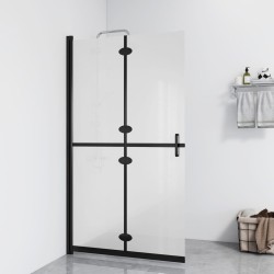 vidaXL Mampara de ducha plegable vidrio ESG esmerilado 100x190 cm