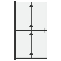vidaXL Mampara de ducha plegable vidrio ESG esmerilado 100x190 cm