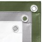 vidaXL Lona HDPE gris 260 g/m² 3x6 m