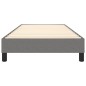 vidaXL Estructura de cama box spring tela gris oscuro 90x190 cm