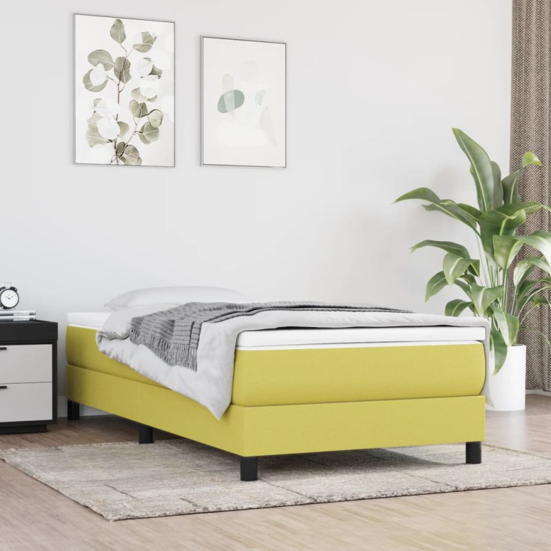 vidaXL Estructura de cama box spring tela verde 80x200 cm vidaXL Estructura de cama box spring tela verde 80x200 cm