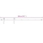 vidaXL Kit herrajes para puertas correderas de 200 cm de acero blanco vidaXL Kit herrajes para puertas correderas de 200 cm de acero blanco