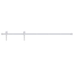 vidaXL Kit herrajes para puertas correderas de acero blanco 183 cm