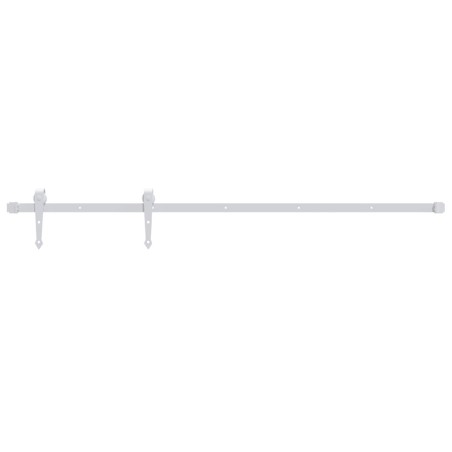 vidaXL Kit herrajes para puertas correderas de acero blanco 183 cm