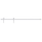 vidaXL Kit herrajes para puertas correderas de acero blanco 183 cm vidaXL Kit herrajes para puertas correderas de acero blanco 183 cm