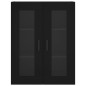 vidaXL Aparador alto madera contrachapada negro 69,5x34x180 cm vidaXL Aparador alto madera contrachapada negro 69,5x34x180 cm