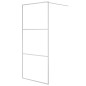 vidaXL Mampara de ducha vidrio ESG transparente plateado 90x195 cm vidaXL Mampara de ducha vidrio ESG transparente plateado 90x195 cm