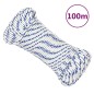 vidaXL Cuerda de barco polipropileno blanco 3 mm 100 m vidaXL Cuerda de barco polipropileno blanco 3 mm 100 m