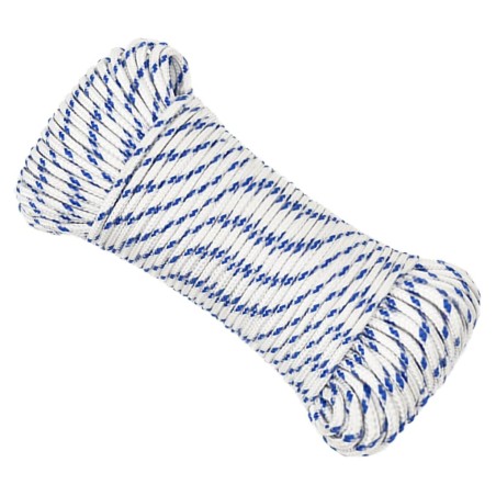 vidaXL Cuerda de barco polipropileno blanco 3 mm 100 m