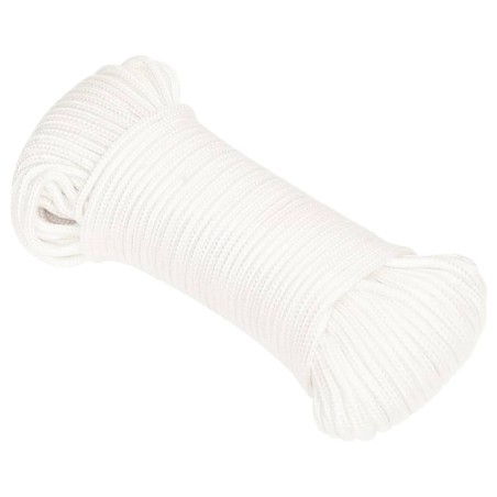 vidaXL Cuerda de barco polipropileno blanco intenso 4 mm 250 m