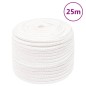 vidaXL Cuerda de barco polipropileno blanco intenso 14 mm 25 m