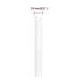 vidaXL Cuerda de barco polipropileno blanco intenso 14 mm 25 m