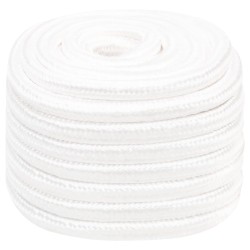 vidaXL Cuerda de barco polipropileno blanco intenso 20 mm 50 m