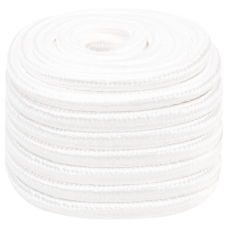 vidaXL Cuerda de barco polipropileno blanco intenso 20 mm 50 m