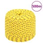vidaXL Cuerda de barco polipropileno amarillo 6 mm 500 m vidaXL Cuerda de barco polipropileno amarillo 6 mm 500 m