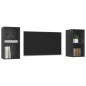 vidaXL Muebles de salón de pared 2 piezas madera ingeniería gris vidaXL Muebles de salón de pared 2 piezas madera ingeniería gris