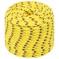 vidaXL Cuerda de barco polipropileno amarillo 12 mm 100 m vidaXL Cuerda de barco polipropileno amarillo 12 mm 100 m