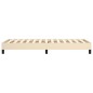 vidaXL Estructura de cama box spring tela color crema 90x200 cm vidaXL Estructura de cama box spring tela color crema 90x200 cm