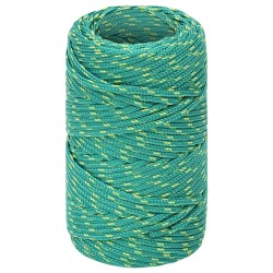 vidaXL Cuerda de barco polipropileno verde 2 mm 500 m
