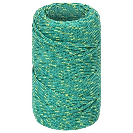 vidaXL Cuerda de barco polipropileno verde 2 mm 500 m