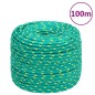 vidaXL Cuerda de barco polipropileno verde 10 mm 100 m vidaXL Cuerda de barco polipropileno verde 10 mm 100 m