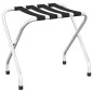 vidaXL Soporte para maletas negro y plateado 56x40x49 cm vidaXL Soporte para maletas negro y plateado 56x40x49 cm