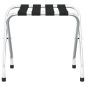 vidaXL Soporte para maletas negro y plateado 56x40x49 cm vidaXL Soporte para maletas negro y plateado 56x40x49 cm