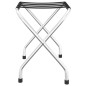vidaXL Soporte para maletas negro y plateado 56x40x49 cm vidaXL Soporte para maletas negro y plateado 56x40x49 cm