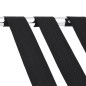 vidaXL Soporte para maletas negro y plateado 56x40x49 cm vidaXL Soporte para maletas negro y plateado 56x40x49 cm