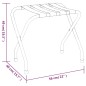 vidaXL Soporte para maletas negro y plateado 56x40x49 cm vidaXL Soporte para maletas negro y plateado 56x40x49 cm