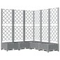 vidaXL Jardinera con enrejado PP gris claro 120x120x121,5 cm vidaXL Jardinera con enrejado PP gris claro 120x120x121,5 cm