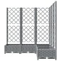 vidaXL Jardinera con enrejado PP gris claro 120x120x121,5 cm vidaXL Jardinera con enrejado PP gris claro 120x120x121,5 cm
