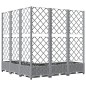 vidaXL Jardinera con enrejado PP gris claro 120x120x121,5 cm vidaXL Jardinera con enrejado PP gris claro 120x120x121,5 cm