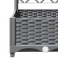 vidaXL Jardinera con enrejado PP gris claro 120x120x121,5 cm vidaXL Jardinera con enrejado PP gris claro 120x120x121,5 cm