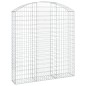 vidaXL Cesta gaviones forma arco hierro galvanizado 150x30x160/180 cm vidaXL Cesta gaviones forma arco hierro galvanizado 150x30x160/180 cm