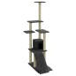 vidaXL Rascador para gatos con postes de sisal gris oscuro 155 cm vidaXL Rascador para gatos con postes de sisal gris oscuro 155 cm
