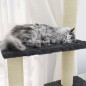 vidaXL Rascador para gatos con postes de sisal gris oscuro 155 cm vidaXL Rascador para gatos con postes de sisal gris oscuro 155 cm