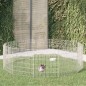 vidaXL Jaula para conejos 12 paneles hierro galvanizado 54x60 cm vidaXL Jaula para conejos 12 paneles hierro galvanizado 54x60 cm