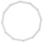 vidaXL Jaula para conejos 12 paneles hierro galvanizado 54x60 cm vidaXL Jaula para conejos 12 paneles hierro galvanizado 54x60 cm