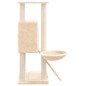 vidaXL Rascador para gatos con postes de sisal crema 96 cm vidaXL Rascador para gatos con postes de sisal crema 96 cm