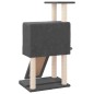 vidaXL Rascador para gatos con postes de sisal gris oscuro 96 cm vidaXL Rascador para gatos con postes de sisal gris oscuro 96 cm
