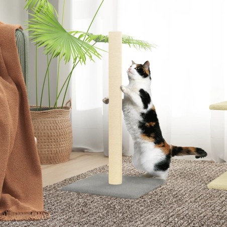 vidaXL Poste rascador para gatos gris claro 35x35x70 cm
