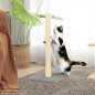 vidaXL Poste rascador para gatos gris claro 35x35x70 cm vidaXL Poste rascador para gatos gris claro 35x35x70 cm